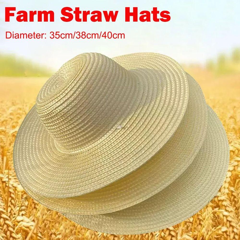 Beach Wide Brim Straw Hats Large With Windproof Rope UV Protection Cap Sun Hat Women Men