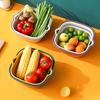 8 Pcs Kitchen Draining Bowl Hollow Out Quick Drainage with Small Ears Drain Basket Fruite