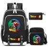 3Pcs/set Anime Dragon Ball Backpack Children Teenager Cartoon Bagpack Waterproof School Bag Backpack Student Boy Girl Schoolbag