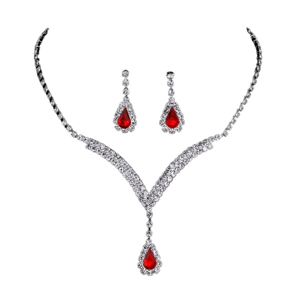 Изысканные женские серьги-капли в корейском стиле, серьги с кристаллами, свадебный комплект украшений