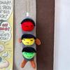 Cute Creative Funny Traffic Light Plush Doll Stuffed Toy Keychain Pendant Girl Backpack Charm Bag Hanging Ornament Birthday Gift