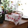29*37cm Retro Embroidery Meal Mat Square Cover Cloth Desktop Decoration Mat Background Props