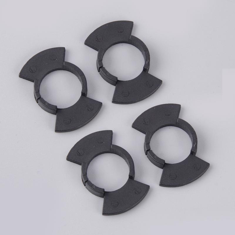 4pcs H1 LED Headlight Bulb Adapter Base Holder Socket Retainer Clip Fit for Honda Prelude Odyssey Accord Civic CRV Black ABS