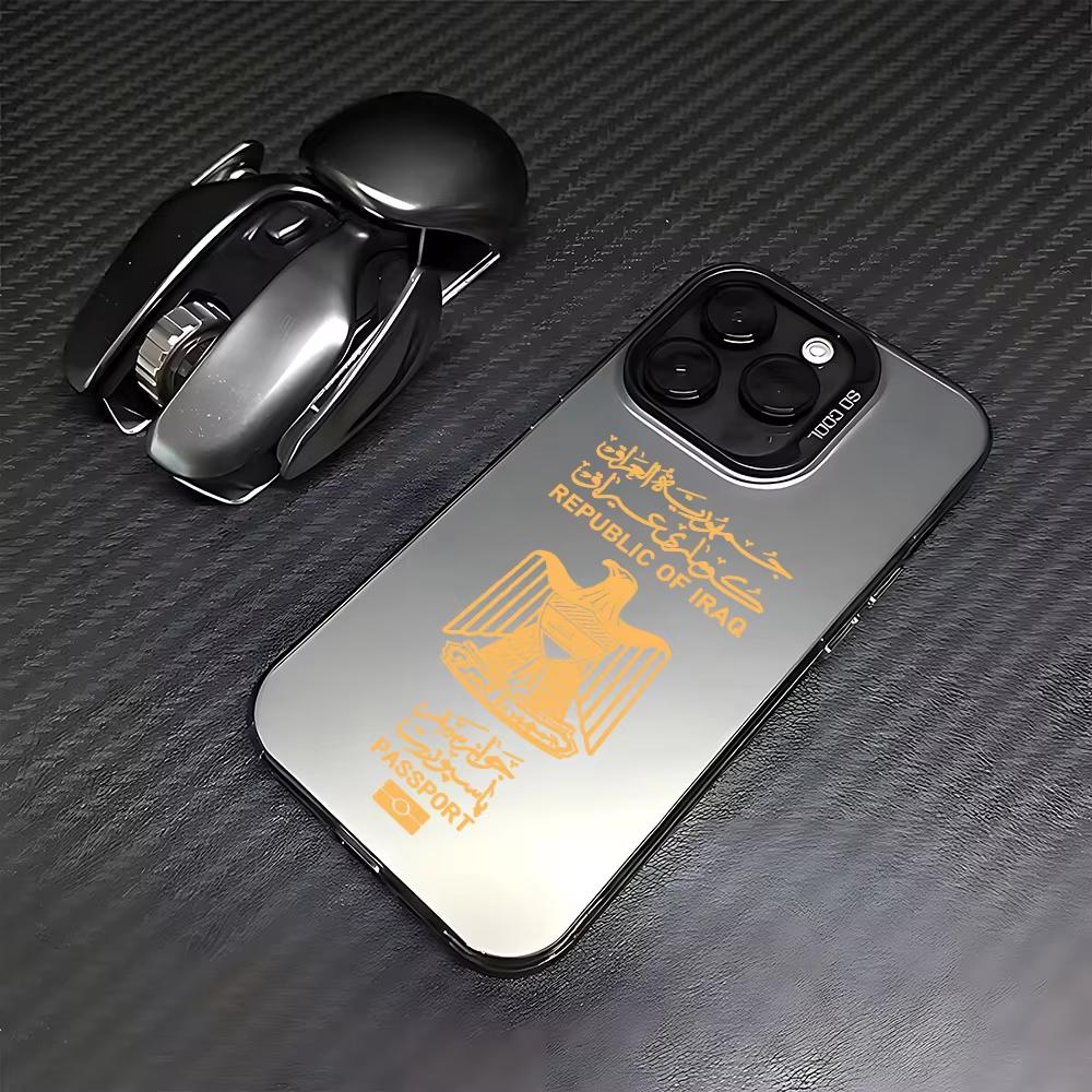 Чехол для телефона с узором паспорта Ирака для iPhone 17 Air 16e 16 Pro Max 15 14 Plus 13 12 Mini 11 Pro, противоударный силиконовый задний чехол