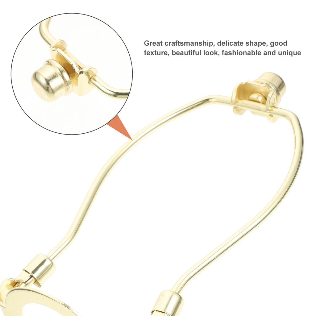 1 комплект Сверхпрочный латунный держатель арфы для лампы, адаптер из пластика, каркас-кронштейн для основания, абажур, освещение, каркас абажура