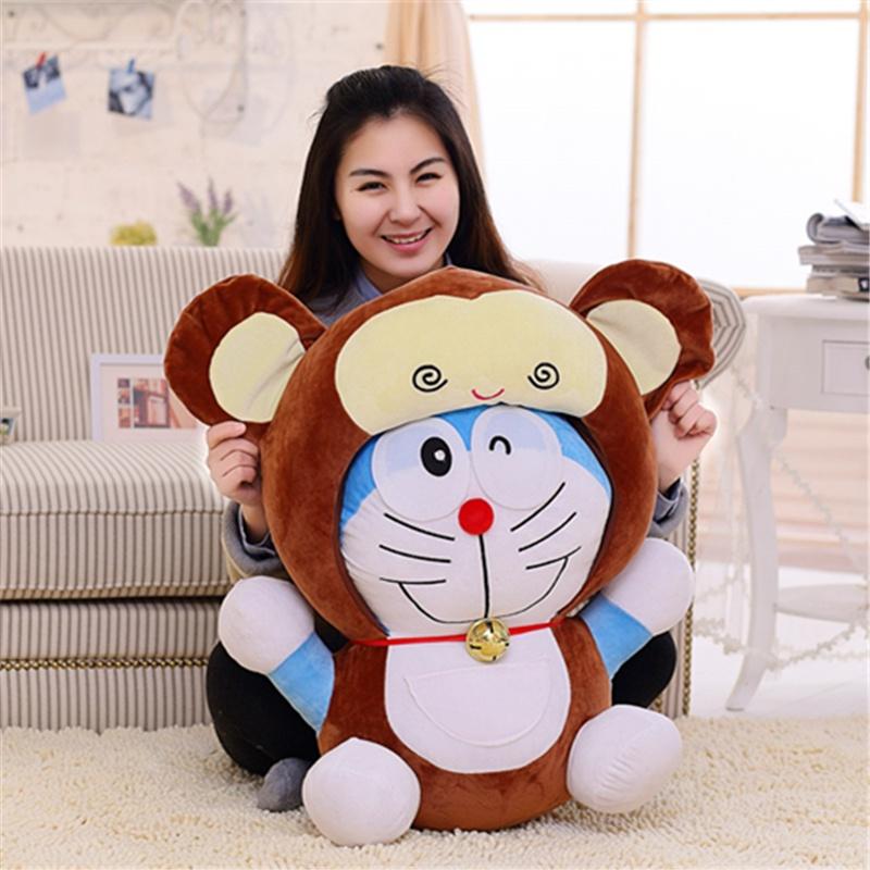 20-70cm Cartoon Creative Doraemon Zodiac Plush Fashion Style Home Decoration Software Pillow Anime Doraemon Juguetes del zodiaco