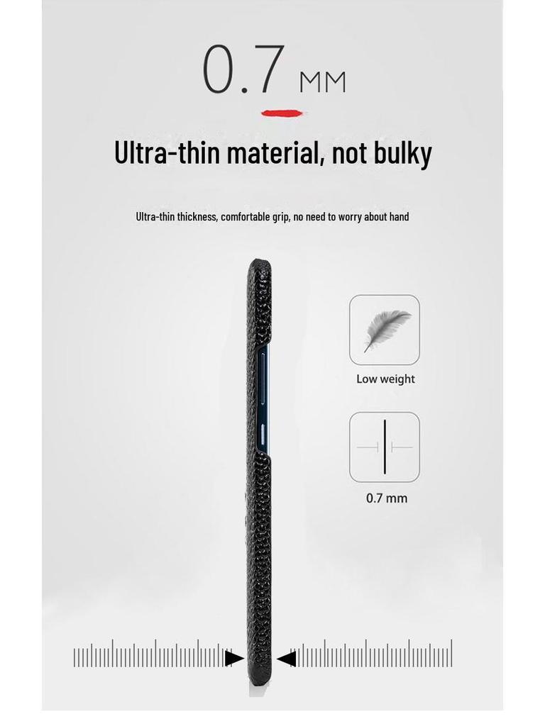 Чехол-накладка из кожи коровьей шкуры с жемчужным узором рыбьей кожи для OPPO Reno4/Reno4Pro