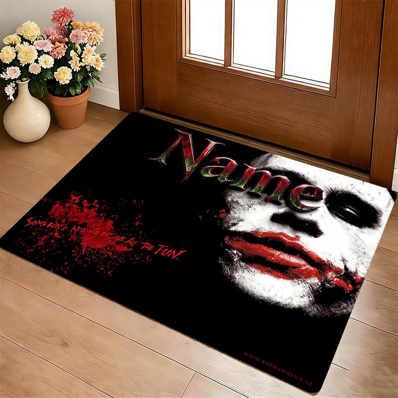 Custom Name Joker Theme Gamer Carpet Rug for Bedroom Living Room Home Sofa Decoration,Office Home Decor Game Large Decor Floor Mat