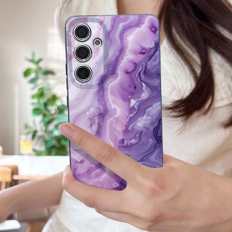 Чехол-градиент акварельный мраморный для Samsung S26 Ultra S25 A18 S24 S23 S22 S21 FE A15 A16 A17 A35 A36 A37 A54 A55 A56 A57 Кожаная текстура Мягкая крышка