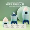 Large-Size Silicone Rocket Building Set With Astronaut Figure Educational Toy Toddlers Ages 4-6