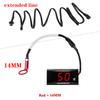 Blue Universal Cylinder Head Temperature Digital Gauge Mini Square Motorcycle Sensor For NMAX125 XMAX250 300