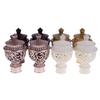 Durable Plastic Decorative Curtain Rod Head Curtain Accessories Drapery Rail Ends Curtain Rod Cap