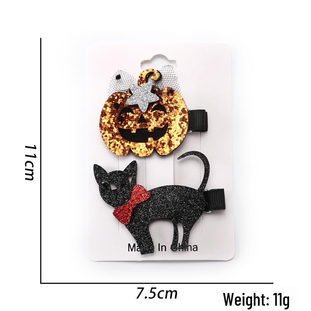 2025 Halloween Hair Clips: Children's Pumpkin & Ghost Party Accessories