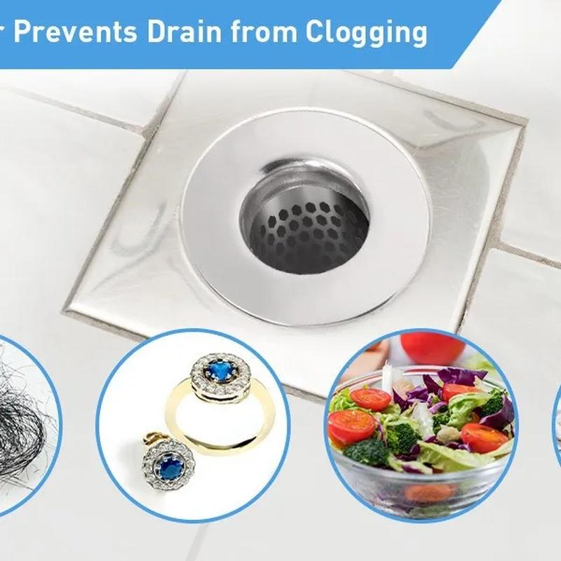 Фильтр-сетка для слива раковины в ванной, Маленький конический уловитель волос из нержавеющей стали, Подходит для сливных отверстий диаметром 3,05 см - 4,06 см для ванны и раковины