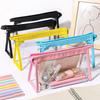Waterproof Pencil Case PVC Stationery Storing Bag Simple Stationery Bag Gift
