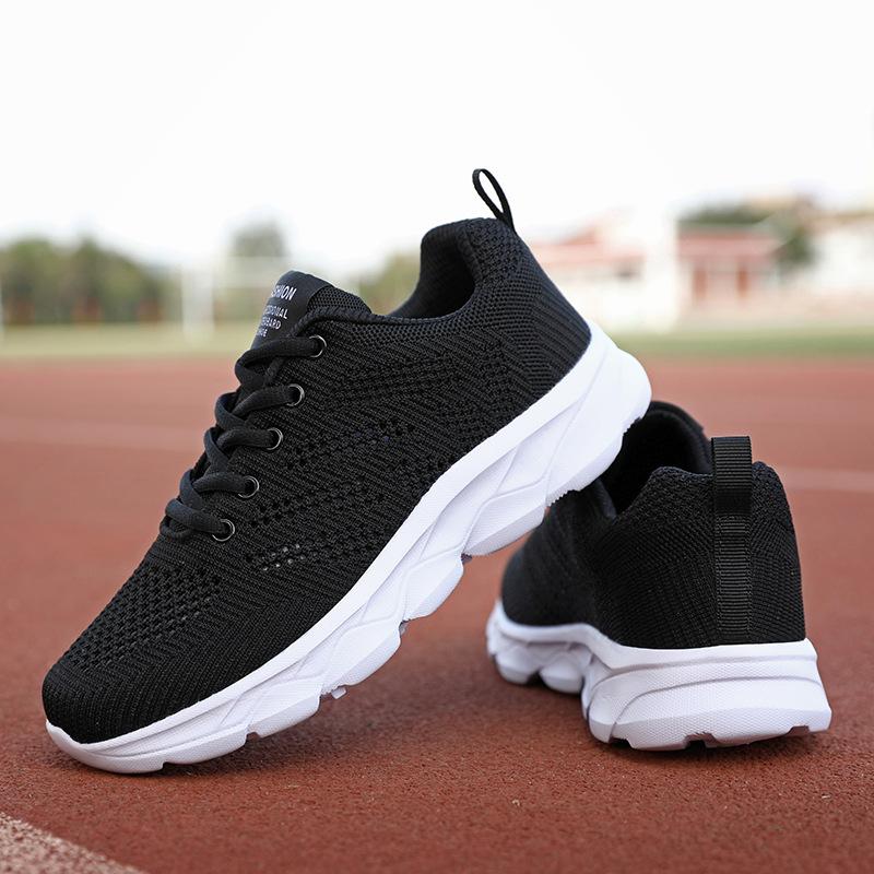 Summer thin hollow breathable mesh shoes women's youth sports shoes black casual shoes lightweight running shoes women's shoes