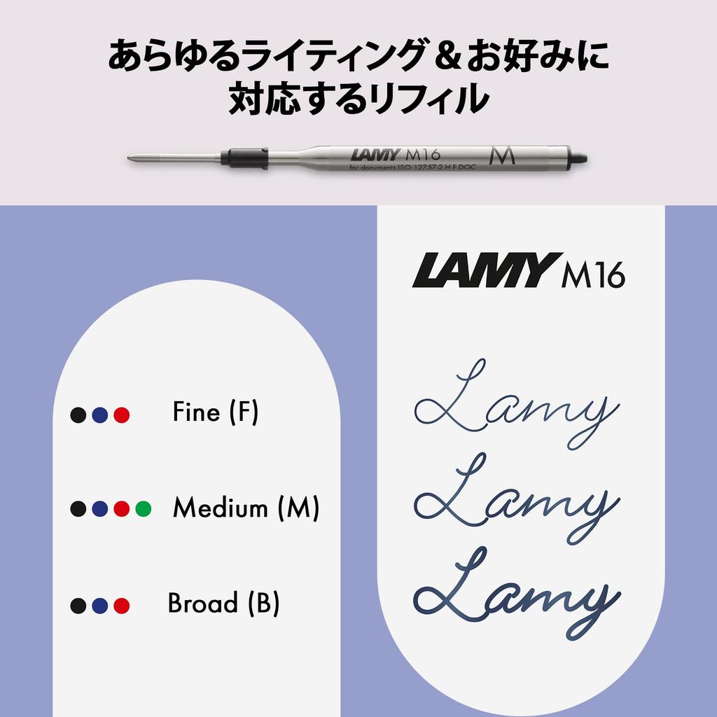 Lamy Логотип Матовая Черная Шариковая Ручка Прочный Корпус из Нержавеющей Стали Средний Наконечник (M)