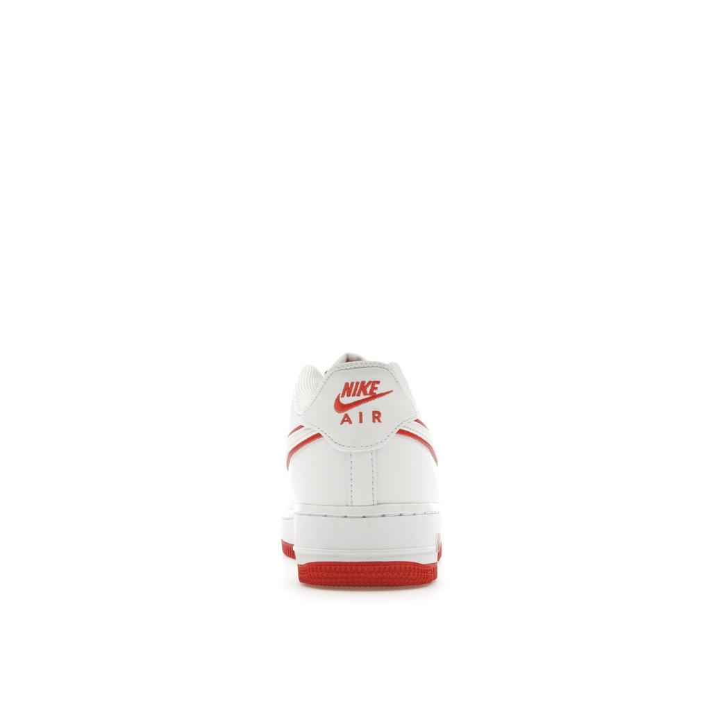 Nike Air Force 1 GS White Picante Red Детские кроссовки Aura Blue-Tint Aluminium DV7762-101
