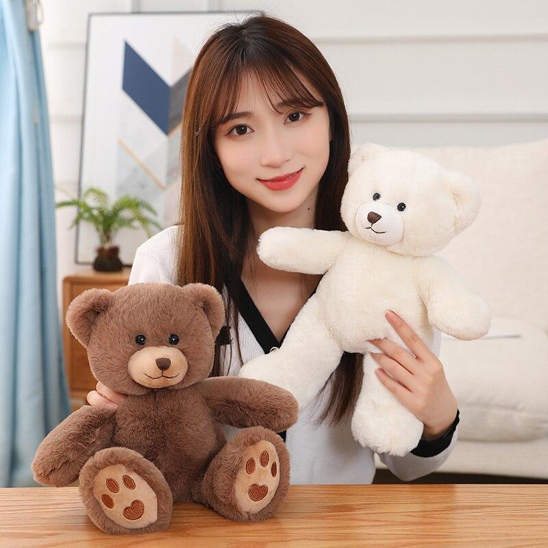 1pc 35cm Super Soft Teddy Bear Dolls Stuffed Pillow Toys Bear Charming Baby Toy Kids Girls Birthday Brinquedos Valentine Gifts