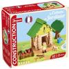 La Cabane du Jardinier 60 Pieces - JEUJURA - Jeu de Construction en Bois Naturel, Tapis et Accessoires Inclus, 22x18,5x8,5 cm