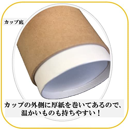 Niche Plus Latte Art Double-Walled Cups, Unbleached Craft (400ml), with Lids (Openable), Set of 10