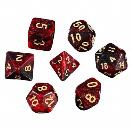 Mirunto Colorful Multipurpose Polyhedral Dice Set 7P, Popular Korean Game