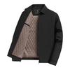 Мужская зимняя куртка с шерстяной подкладкой, Business Casual для среднего и пожилого возраста, Утепленная для тепла