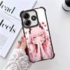 Zero Two 02 Кавайный Милый Покрытие Чехол Для Телефона Для Xiaomi Redmi Note 14 15 Pro Plus 13 12 11 11S 11T 10 9S 9 5G Противоударный Подушка Безопасности Co