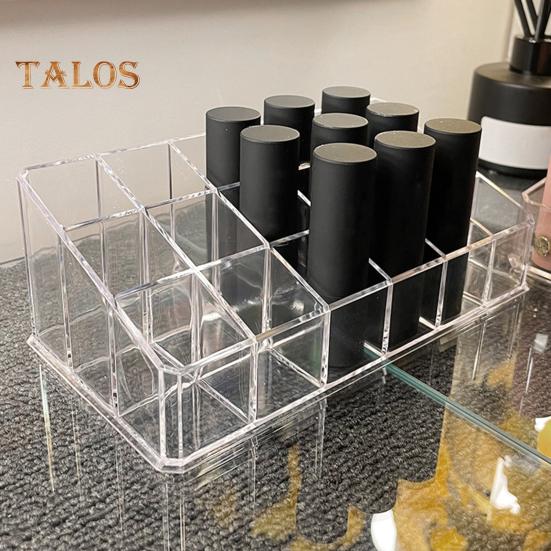 Органайзер для блеска для губ, большая емкость для хранения классификаций, 4 ряда, практичная сетка 12/18/36, подставка для помады, коробка для хранения глазури для макияжа