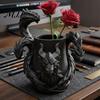 Держатель для ручек в виде трехголового дракона, 3D-печатный фэнтезийный настольный органайзер, PLA Арт Реалистичные детали масштаба Украшение для ручек, ножниц и канцелярских принадлежностей