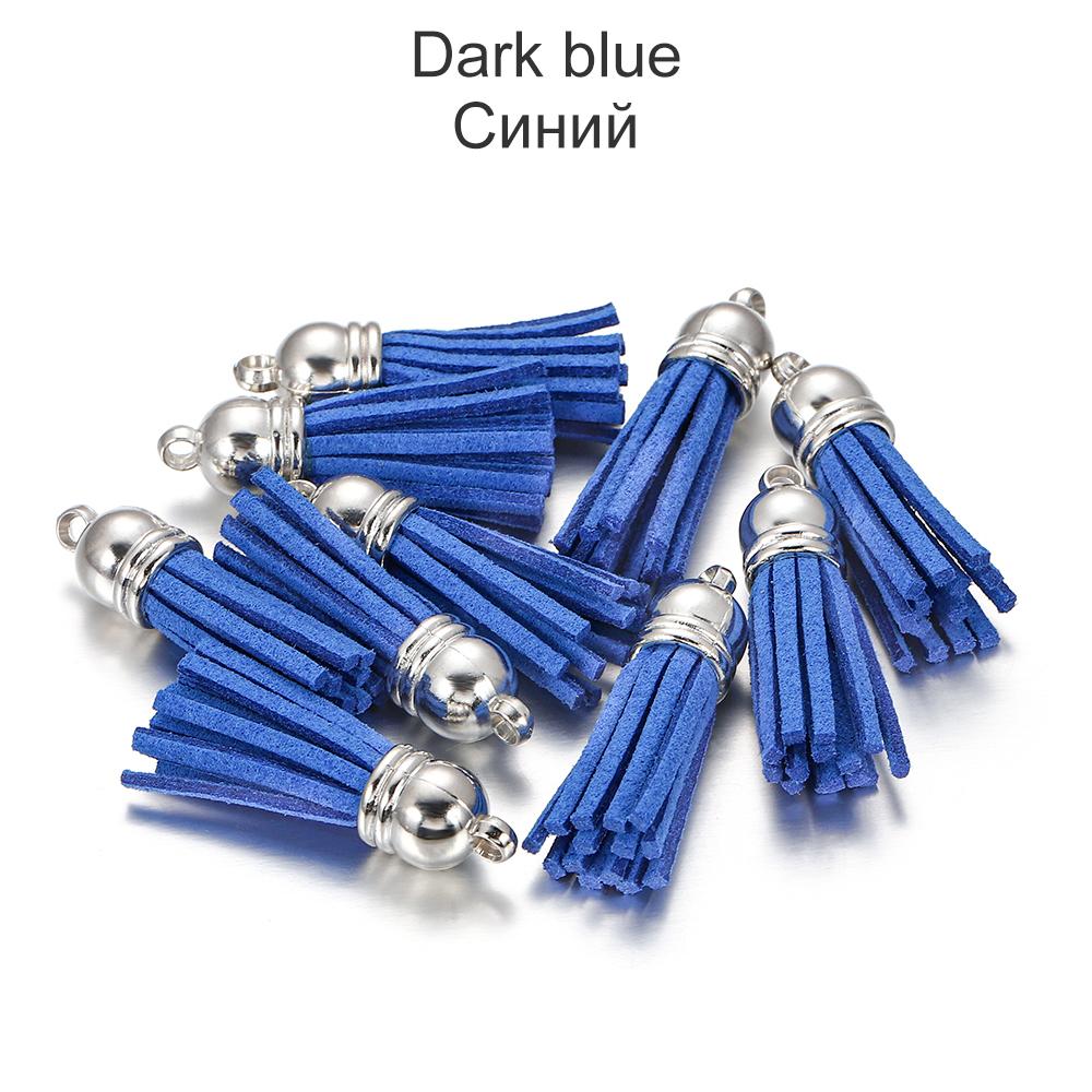 20pcs/lot 38mm Tassel Vintage Leather Tassels Fringe for Purl Macrame Pendant For DIY Jewelry Making Supplies Accessories