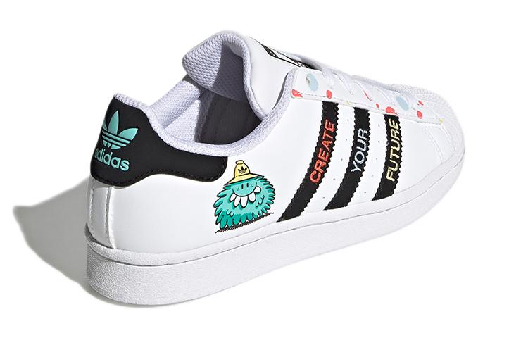 Kevin Lyons x Adidas Originals J Низкие Кеды для Скейтборда Белый Черный Подростки H03946