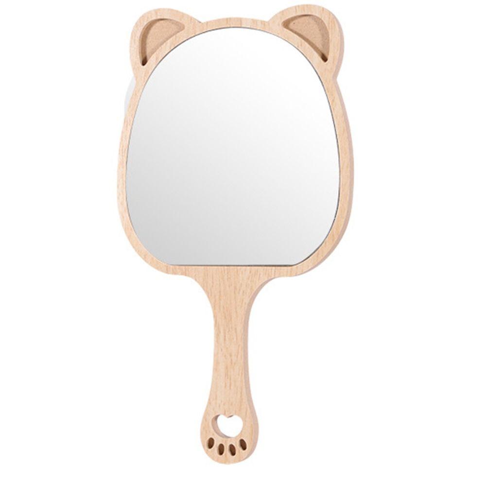 Portable Makeup Mirror with Handle Creative Cosmetic Mirror Gift Handheld Mirror  Makeup Use