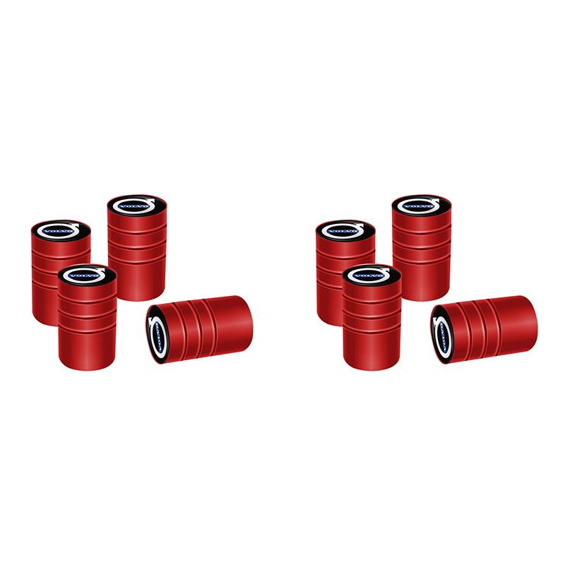 4/8 Pcs Car Wheel Valve Covers Dustproof Decoration Caps For Volvo ES90 EC40 EX40 EM90 XC90 V90 V60 XC60 V40 S80 S60 S90 C40 XC4