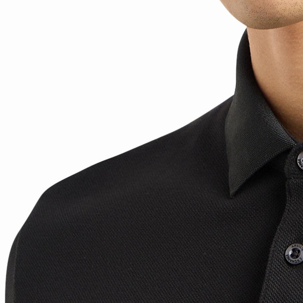 ARMANI EXCHANGEAE SS24 Polo Shirt Men's Black 3DZFDF-ZJM5Z-1200