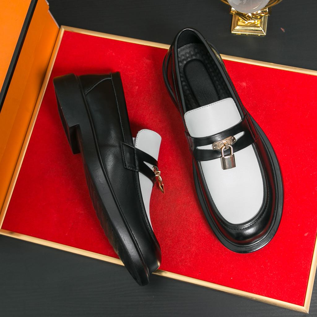 Панк Стиль Мужские Лоферы Личность Повседневные Деловые Формальные Туфли Дышащие Мягкая Подошва Слипоны Балетки Стильные Мужские Туфли для Вождения