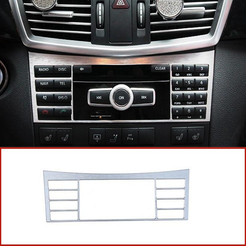 Стайлинг автомобиля, центральная консоль, декоративная наклейка на панель, рамка, подходит для Mercedes Benz E Class W212 2009-2015, авто