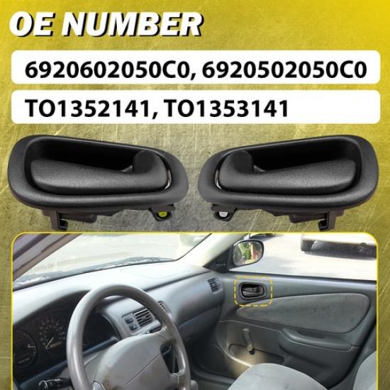 Внутренняя ручка двери 4Xs Правая П&З Черная Левая сторона 1998-2002 Для Toyota Corolla