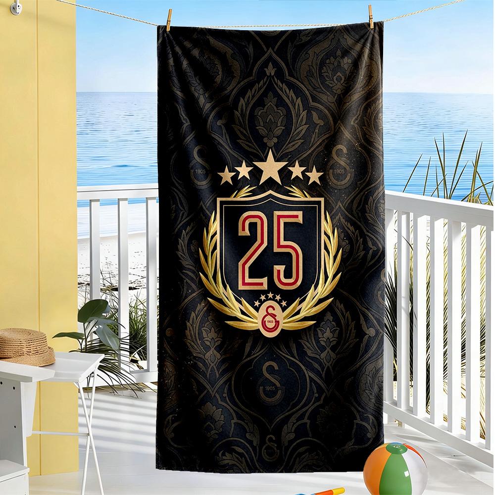 Galatasaray Beach Towel Super Soft & Absorbent Comfortable Lightweight Suitable for Swimming, Gym, Camping, Yoga Vacation