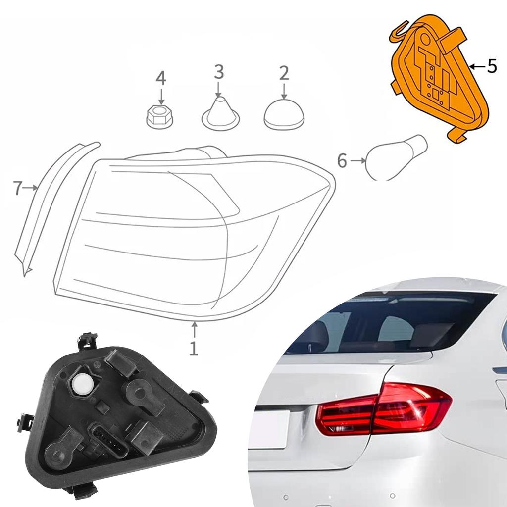 Комплект заднего фонаря автомобиля Задний фонарь Патрон лампы с кабелем и разъемом #63217313044 Для BMW 3 серии F30 F35 F80 320 328 335 2013-19