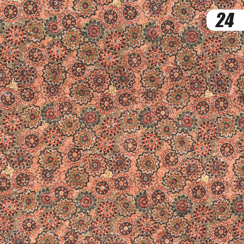 100x135cm Cork Printed Fabric Faux Leather Waterproof Colored Soft Cork Fabric Sofa Car Bag Furniture Decor DIY Sewing Crafts