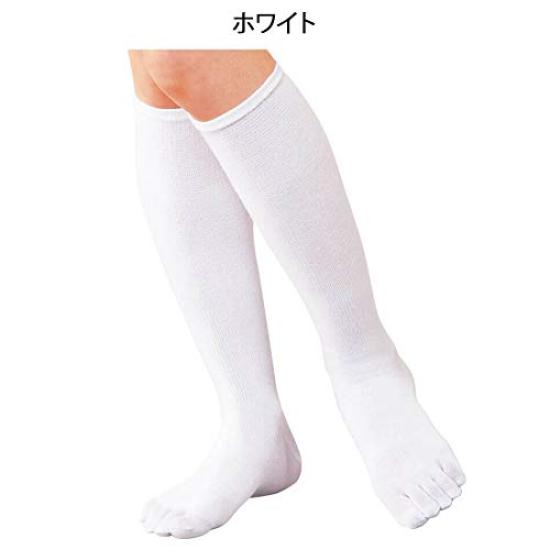Nursery Compression Knee Socks for 5 Pairs Sizes Black 9000024A Five-Toe Nurses, Medical, Office, Women's, (x 1), 23-25, (5 Pairs)