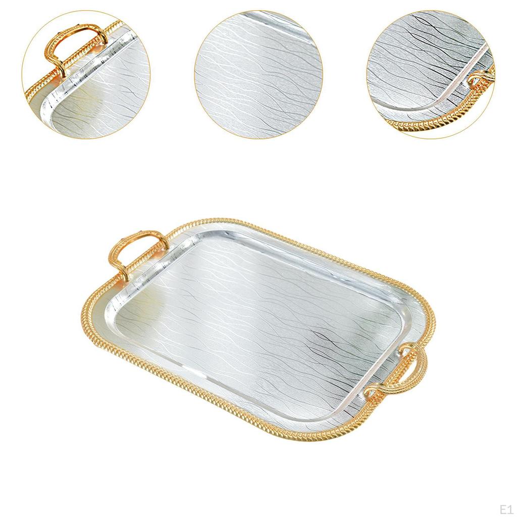 Поднос для сервировки, декоративный многоцелевой элегантный держатель для чайной чашки, ювелирные изделия для кухни, туалета