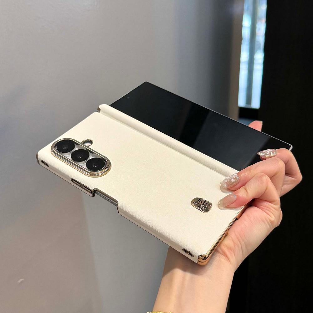 Для Samsung Galaxy Z Fold 7 Чехол Роскошная Кожа PU Skin Удобная Покрытие Защитная Задняя Крышка Чехол Для Samsung Z Fold7 Корпус