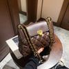 Rhombus Chain Small Bag Women's Bag New Trendy Fashion Versatile Messenger Bag Women's Shoulder Armpit Bag