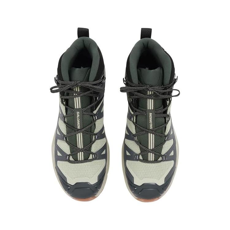 SALOMON X ULTRA 360 EDGE MID GORE TEX Ткань Средняя высота Альпинистская обувь Мужская Серо-коричневый Желтый L47459900