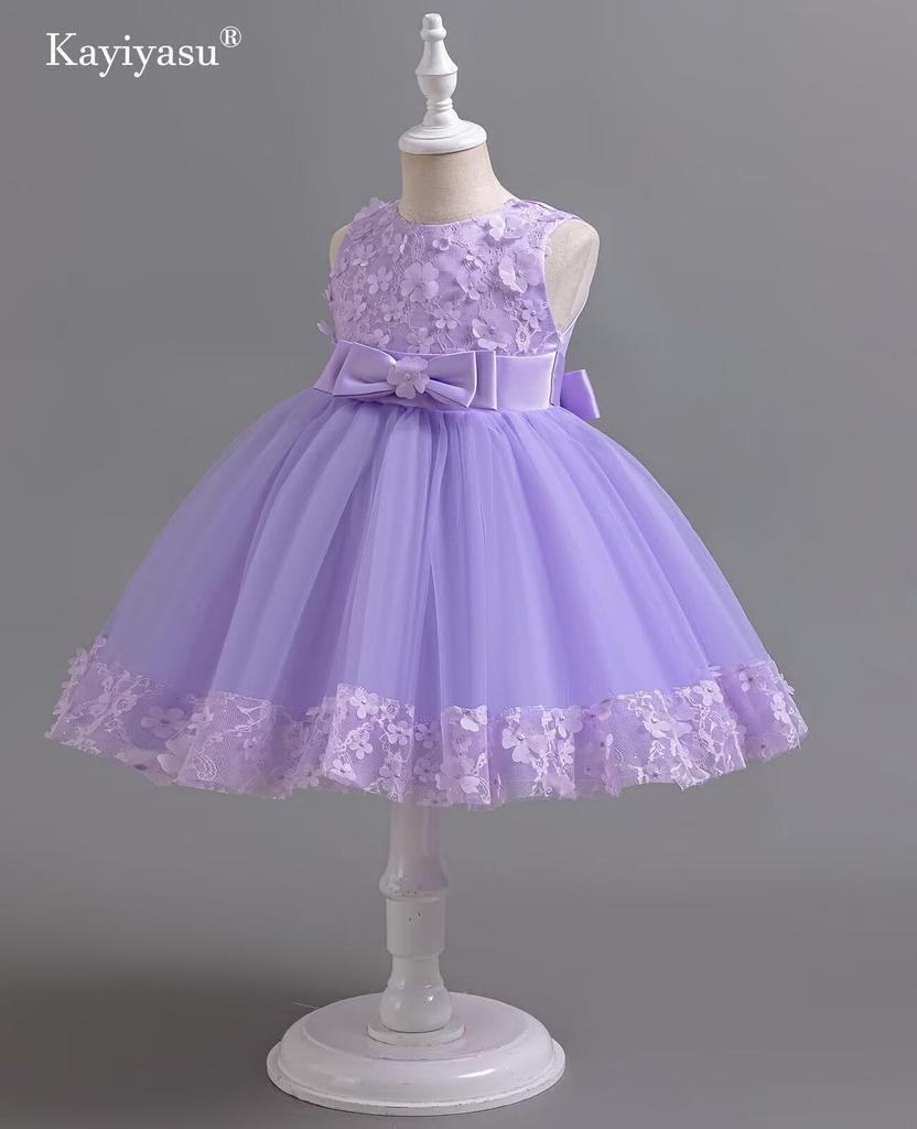 Kayiyasu Формальный Цветочный Милый Идеально для Фортепиано и Размеры Детское Платье, Принт, Юбка, Сити-Го-Сан, Концерты, Свадьбы, 110-160см (140