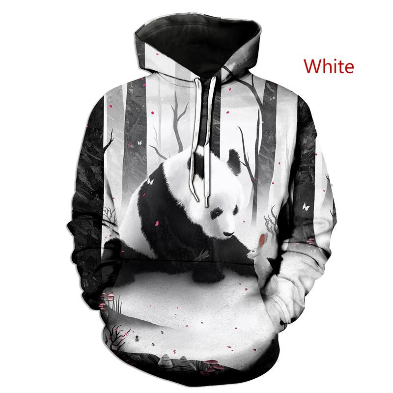 3D милые животные панда принтованные толстовки для мужчин детская мода смешная уличная одежда с капюшоном толстовки унисекс зимняя одежда Харадзюку топ
