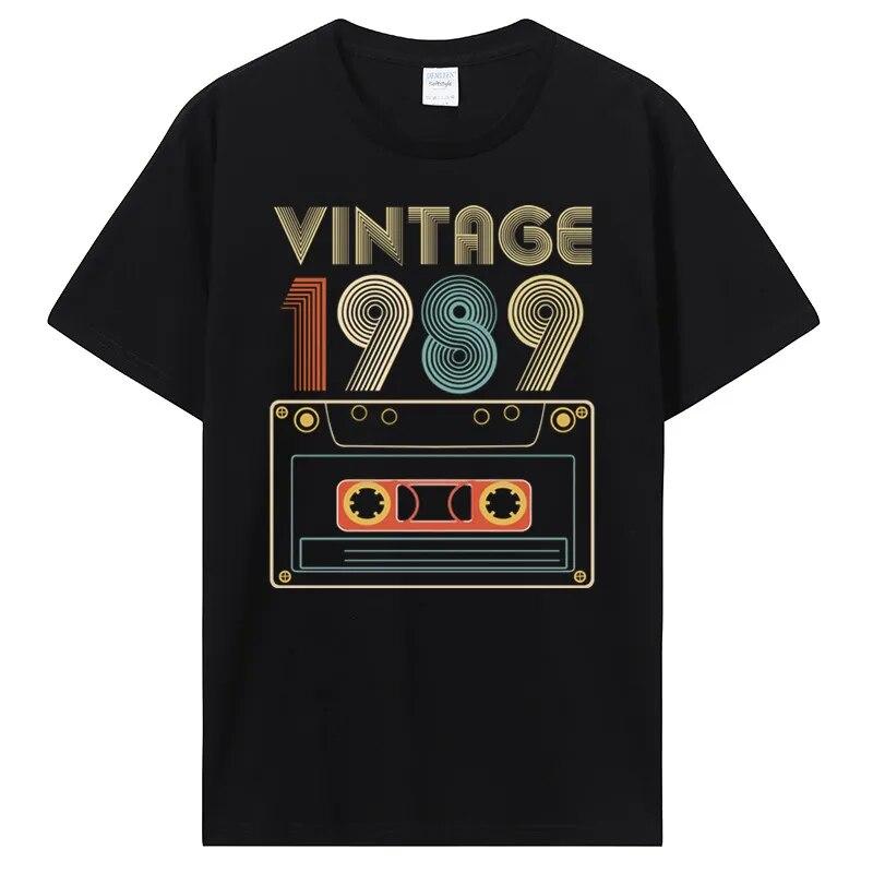 Новая футболка унисекс, винтажная футболка 1985, 1986, 1987, 1988, 1989 годов, женская футболка, унисекс, хлопковые футболки, хип-хоп, Harajuku, уличная одежда, унисекс