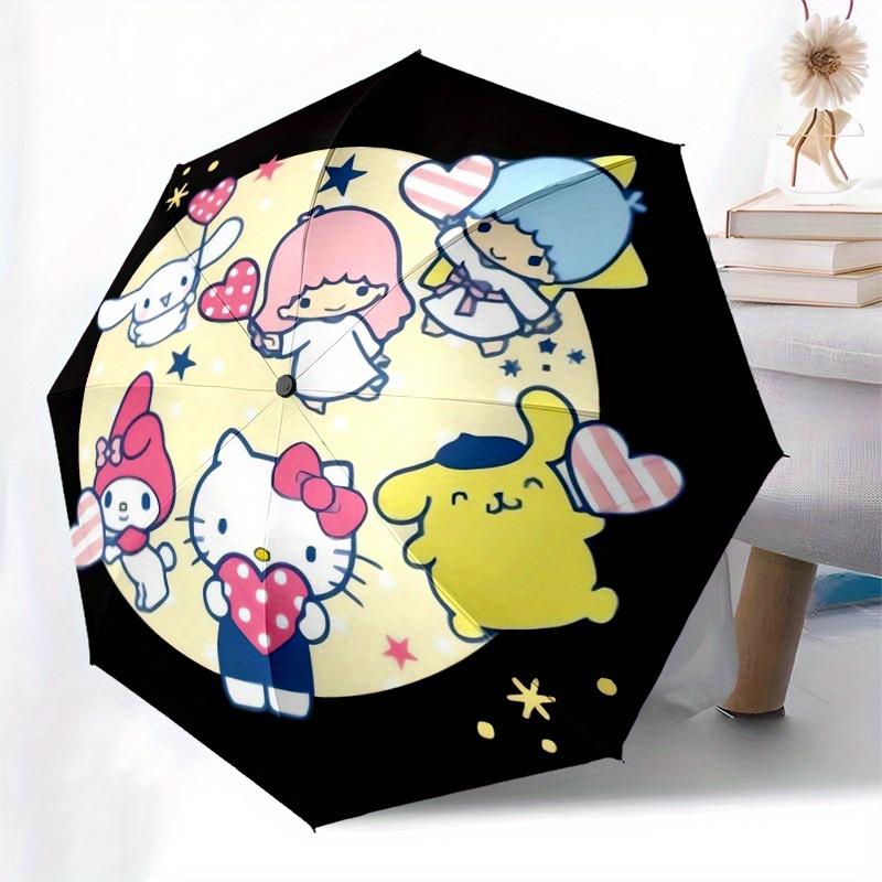 1pc Hello Kitty and Friends Umbrella with Plastic Handle,Suitable for All Seasons Home Travel Outdoor UmbrellaSanlio340